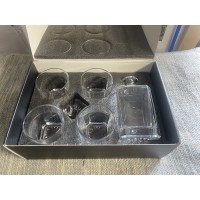 5 Pc Square Glass Decantor Set