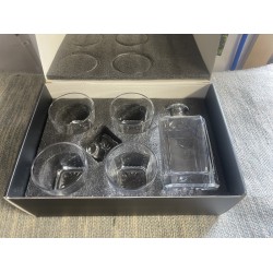 5 Pc Square Glass Decantor Set