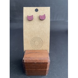  Cat Head Stud Earring