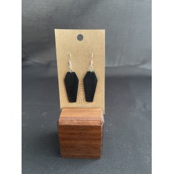 Ebony Coffin Earrings