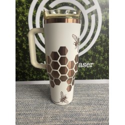 40oz Honeycomb and Bee Tumbler