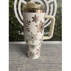 40oz Tumbler Snow Flake